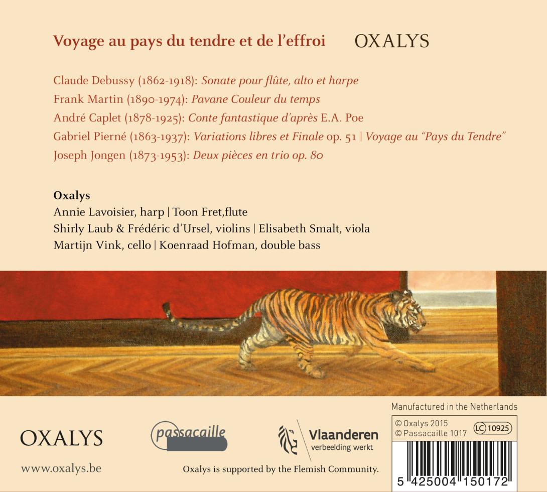 Debussy - Jongen - Martin - Caplet - Pierné - Voyage au pays du tendre et de l'effroi - Oxalys